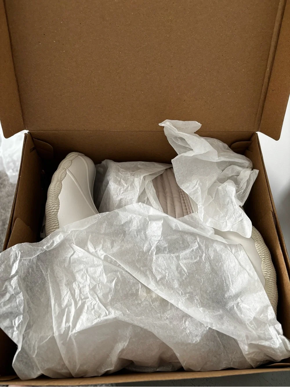 Sperry Quilted Lace-Up Waterproof Rain Boots in Ivory & Taupe with Gold Hardware